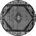 thumbnail image 1 of Ahgly Company Indoor Round Persian Gray Traditional Area Rugs, 5' Round, 1 of 1