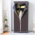 thumbnail image 4 of Costway Portable Clothes Closet Non-woven Fabric Wardrobe Storage Organizer Brown, 4 of 8