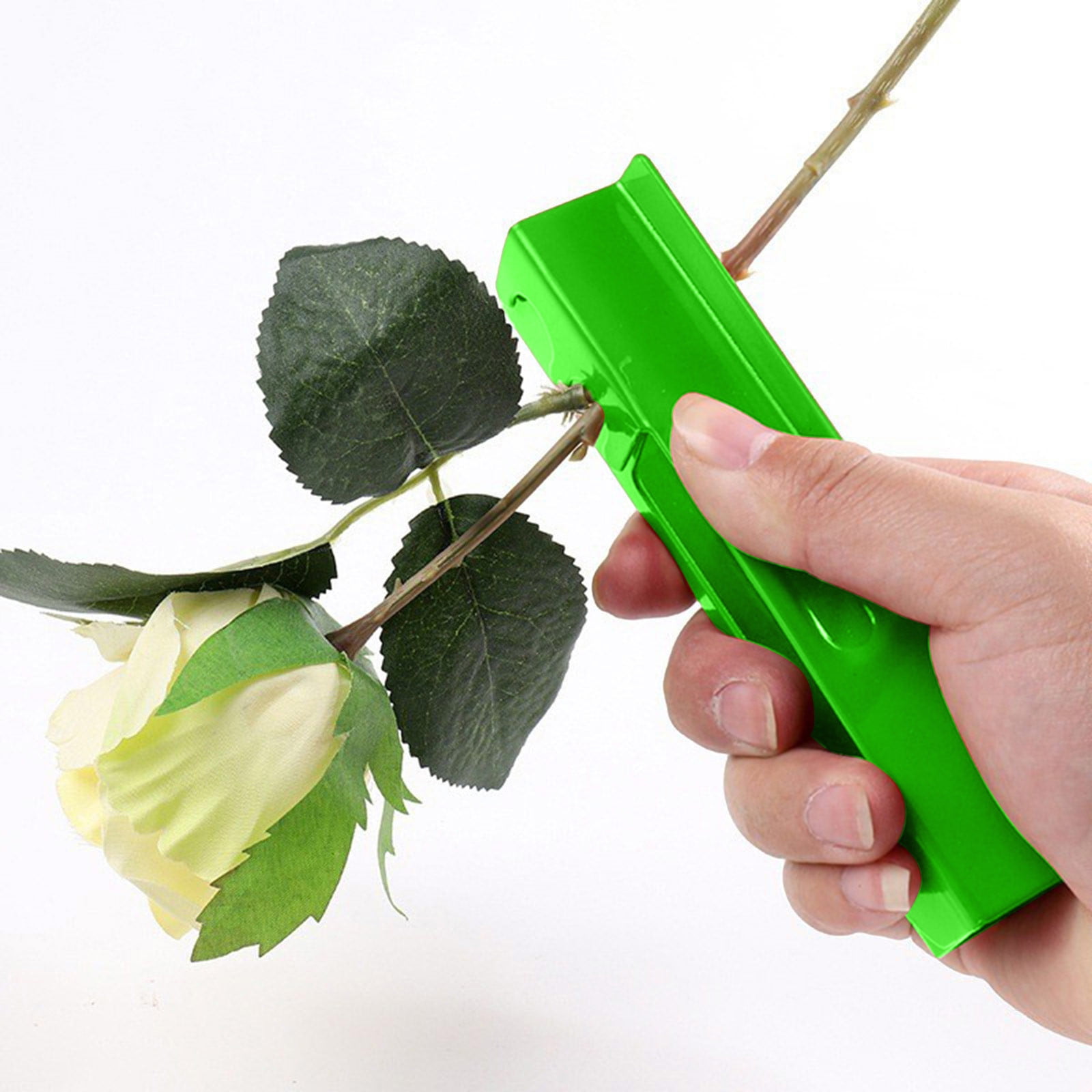Rose Thorn Remover Tool - Portable Florist & Gardening Tool For Stripping Thorns & Leaves (Pink) - View #3