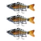 thumbnail image 1 of Soidarity Paquete de 3 señuelos de pesca de plástico de agua salada cebo falso atracción al aire libre Swimbaits artificiales Crankbait accesorio 10cm Pescar Tipo 5 Soidarity OD023723-05, 1 of 6