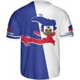 thumbnail image 4 of Mostprints Personalized Name Haiti Baseball Jersey, Customized Haitian Baseball Jerseys for Men Women Haitian Flag Shirt 3D (M), 4 of 5