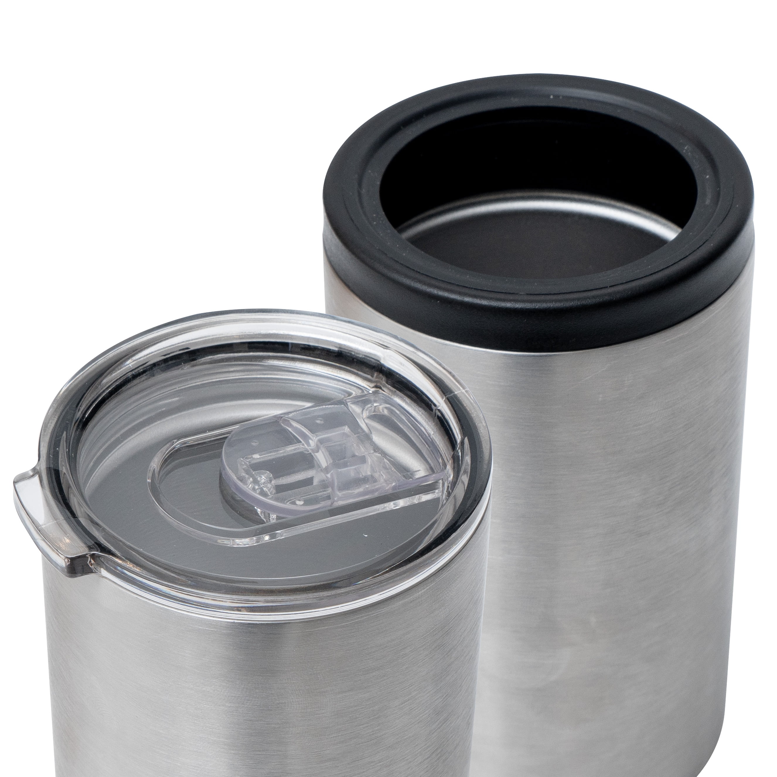 MakerFlo 12 oz Thick Duozie Stainless Steel Can Cooler, Insulated 2-in-1 Tumbler for DIY Crafts, Epoxy, Vinyl & Personalization, 25 Pack