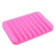 thumbnail image 4 of Farfi Home Bathroom Anti-Slip Silicone Draining Soap Holder Storage Tray Dish Plate (Orange), 4 of 10