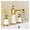 Style 1, variant on Spread Cold Hot Basin Faucet Brass White And Gold Bathroom Sink Faucet 2 Handles Sink Mixer Tap 3pcs Deck Mounted