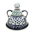 thumbnail image 1 of Blue Rose Polish Pottery Evergreen Cheese Lady, 1 of 6