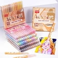 thumbnail image 5 of Acrylic Paint Markers 12 Colors, Skin Tone Series Set with Soft Brush Tip Water Based, Fine Tip Markers for Wood, Canvas, Rock Painting, Glass, Diy Crafts, Fabric Paint, 5 of 7