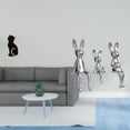 thumbnail image 2 of Figura de resina de gato, conejo, familia, escultura animal, estatua decorativa coleccionable para entrada, estantería, sala de estar, dormitorio, esc, 2 of 8