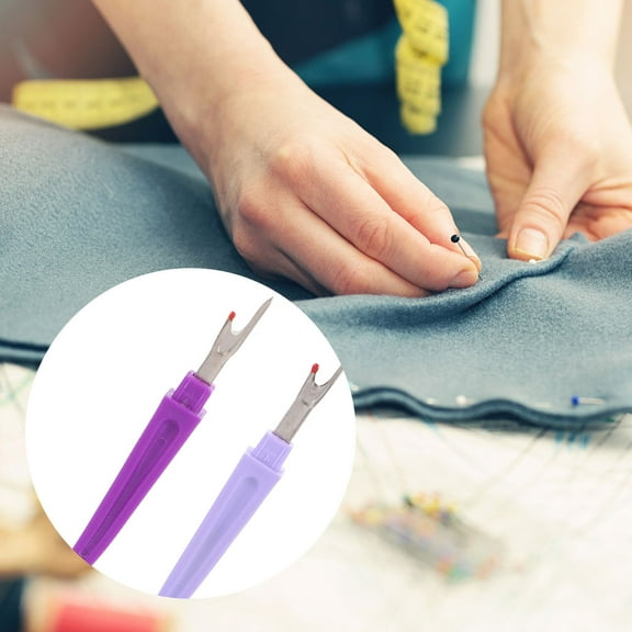 Raindrops 4-Piece Fabric Repair Picker Set, Sewing Tool Kit with Assorted Colors for Easy Crafting and Mending