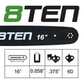 thumbnail image 5 of 8TEN 16" Chainsaw Bar & Chain .058 3/8 60DL Husqvarna Mcculloch MK1010431, 5 of 7