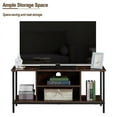 Clipop Industrial TV Stands, 43" TV for TVs up to 55", Steel Frame, for Living Room