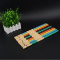 thumbnail image 2 of Soidarity 2 uds baquetas tacos de bambú Fascis accesorios piezas de varillas de percusión balada profesional música folk mango de goma Accesorios para instrumentos musicales Negro Soidarity OD029367-04, 2 of 6