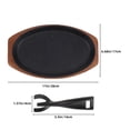 thumbnail image 4 of OULII 1Pack Steak Grill Plate Assorted Color Iron Locks Natural Juices for Outdoor Cooking Home Cooks, 4 of 7
