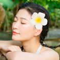 thumbnail image 5 of 20 horquillas para el pelo con flores de Plumeria, pinzas para el pelo con flores delicadas, pasador para mujeres y niñas, 5 of 5