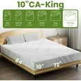 thumbnail image 2 of King Size Mattress 10 inch, Medium Firm Mattresses with Cooling Gel Memory Foam, Removable Washable Cover, King Mattress in a Box, Pressure Relief & Upgraded Support, Motion Isolation, CertiPUR-US, 2 of 7