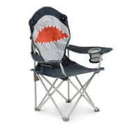 Firefly! Outdoor Gear Finn the Shark Kid's Camping Chair - Navy, Orange, Gray Color