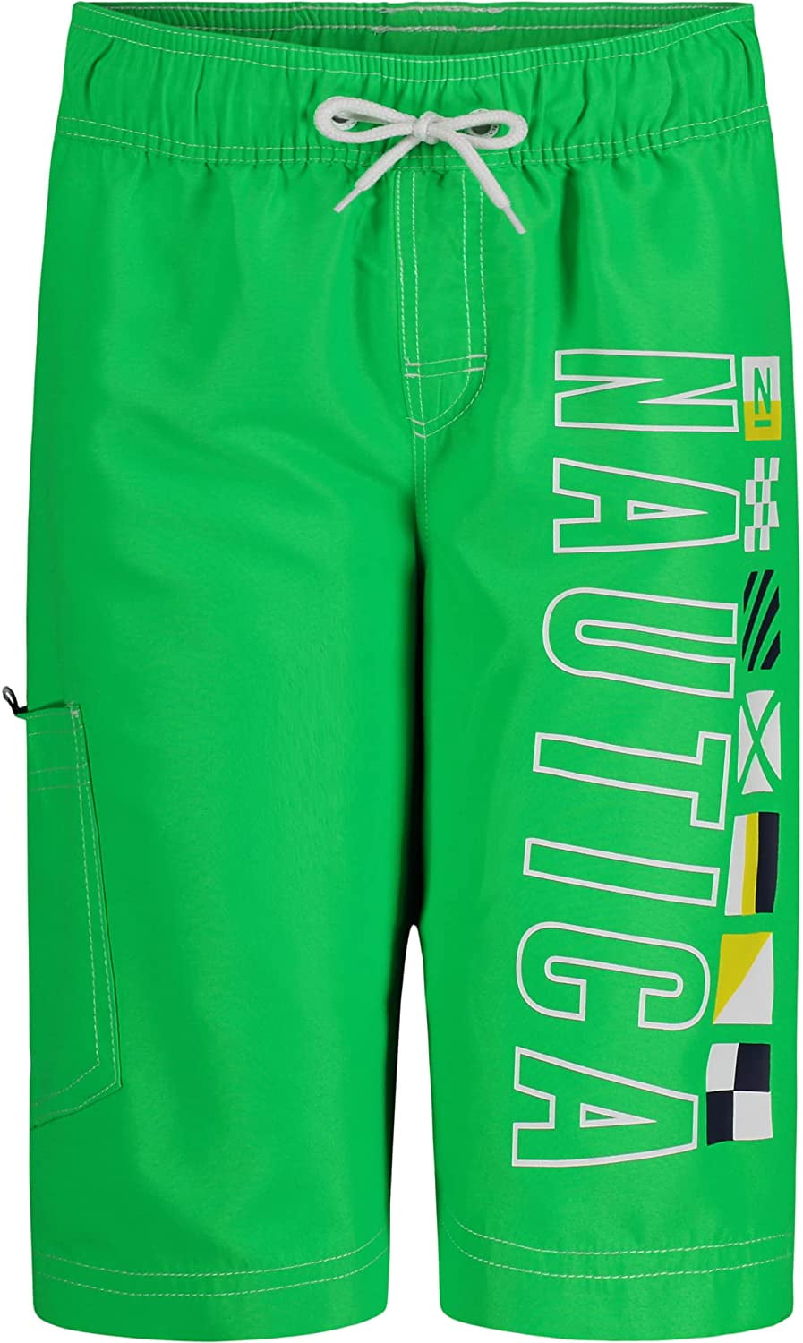Nautica Boys Swim Trunk with UPF 50 Sun Protection 1416 Years Neon
