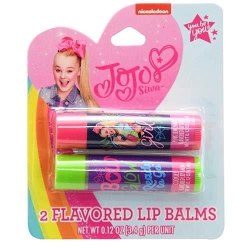 Nickelodeon JoJo Siwa Girls Flavored Lip Balm Gift Set Kids Makeup 2pc