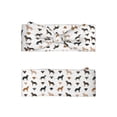 thumbnail image 3 of Fuzoiu Labrador Retriever Dog Print Baby Bow Headband for Newborns, Baby Girl Head Wrap,Baby Shower Gift,Stretchy Hair Accessories for Newborn Infant Toddlers Kids, 3 of 5