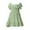 Green, variant on REDARER Girls Boho Dress, Square Neck Ruffle Sleeve Tie Back Tiered Ruffle A-Line Summer Dress for Casual Outings,8-9 Years