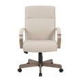thumbnail image 2 of Boss Office Products Modern Executive Conference Chair - Beige w/Driftwood, 2 of 7