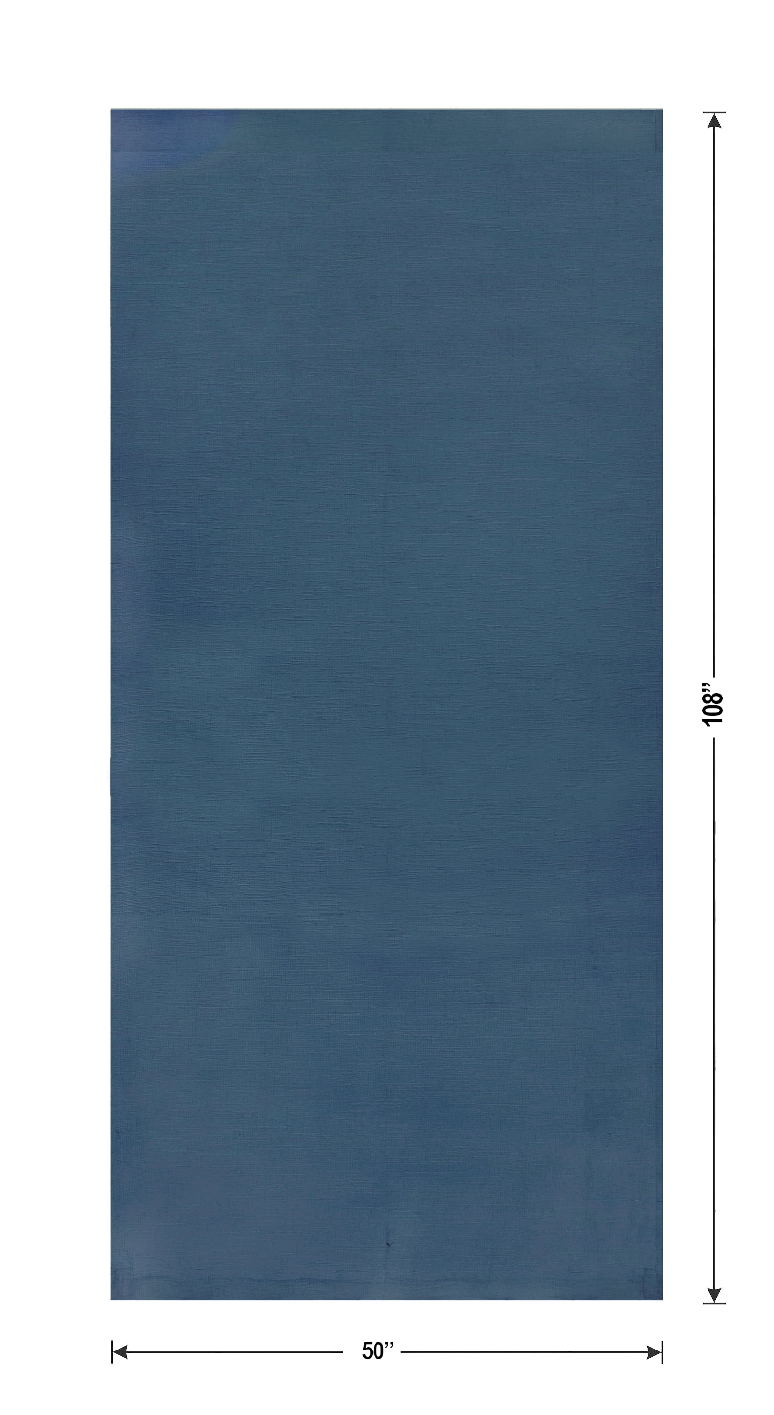 Better Homes & Gardens Textured Solid Chenille Blackout Single Curtain Panel, Washed Indigo, 50"W x 108"L