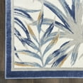 thumbnail image 4 of Nourison Pompeii Contemporary Tropical Ivory Blue 7'10" x 9'10" Area Rug, (8' x 10'), 4 of 8