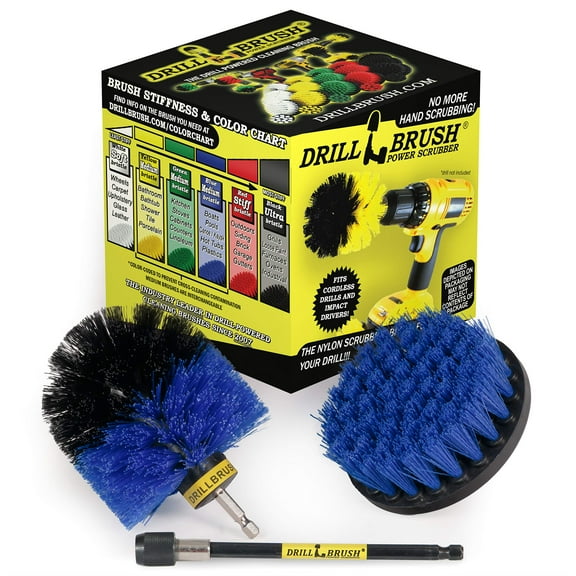 Marine - Kayak - Raft - Canoe - Inflatable - Boat Accessories - Hull Cleaner - Cleaning Supplies - Drill Brush - Spin Brush Kit - Pond Scum, Oily Residue, Weeds, Barnacles, Oxidation
