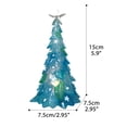 thumbnail image 2 of Moyic Luminous Blue Sea Glass Christmas Tree Blue Xmas Trees Resin Ornaments Decoration Table for Theme Party Gifts Kits de decoración para fiestas Se puede enviar árbol de Navidad Moyic HA042890-01, 2 of 6