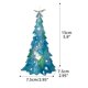 thumbnail image 3 of Cateissary Luminous Blue Sea Glass Christmas Tree Blue Xmas Trees Resin Ornaments Decoration Table for Theme Party Gifts Kits de decoración para fiestas Se puede enviar árbol de Navidad, 3 of 6