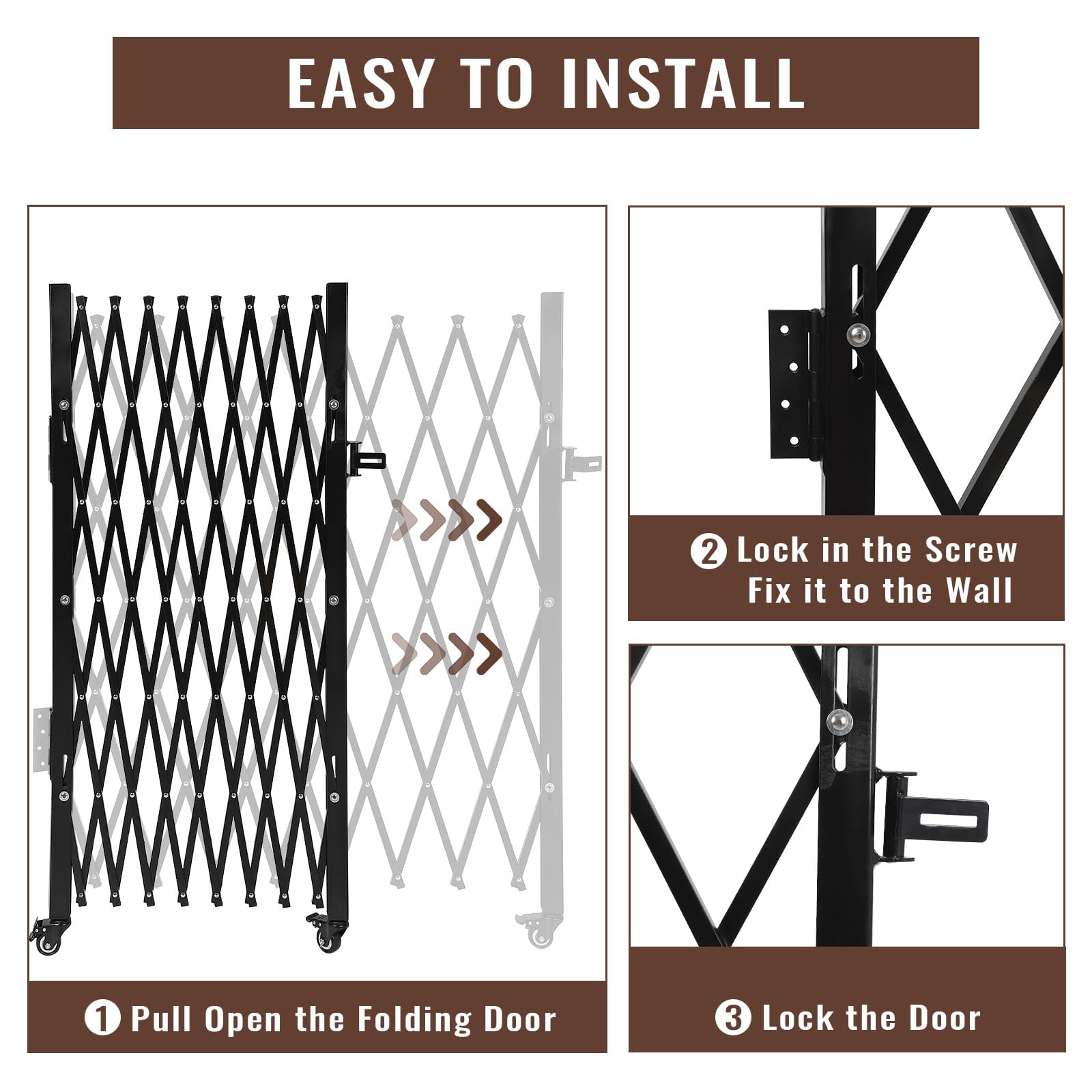 Garden Edging VEVOR Folding Security Gate H X W