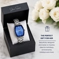 thumbnail image 5 of Jessica Simpson Women’s Silver Bracelet Watch, Barrel Dial with Crystal Accents, Analog Quartz Dress Watch, 24mm Case, 5 of 7