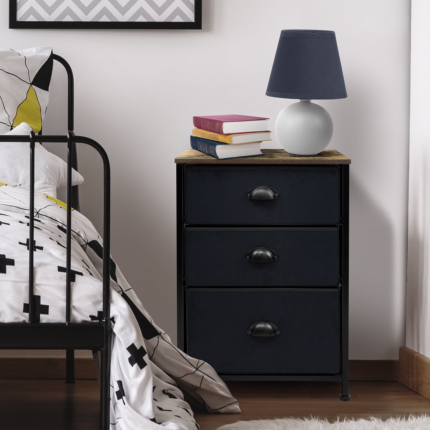 Sorbus Nightstand with 3 Drawers Classic Bedside Nigeria Ubuy