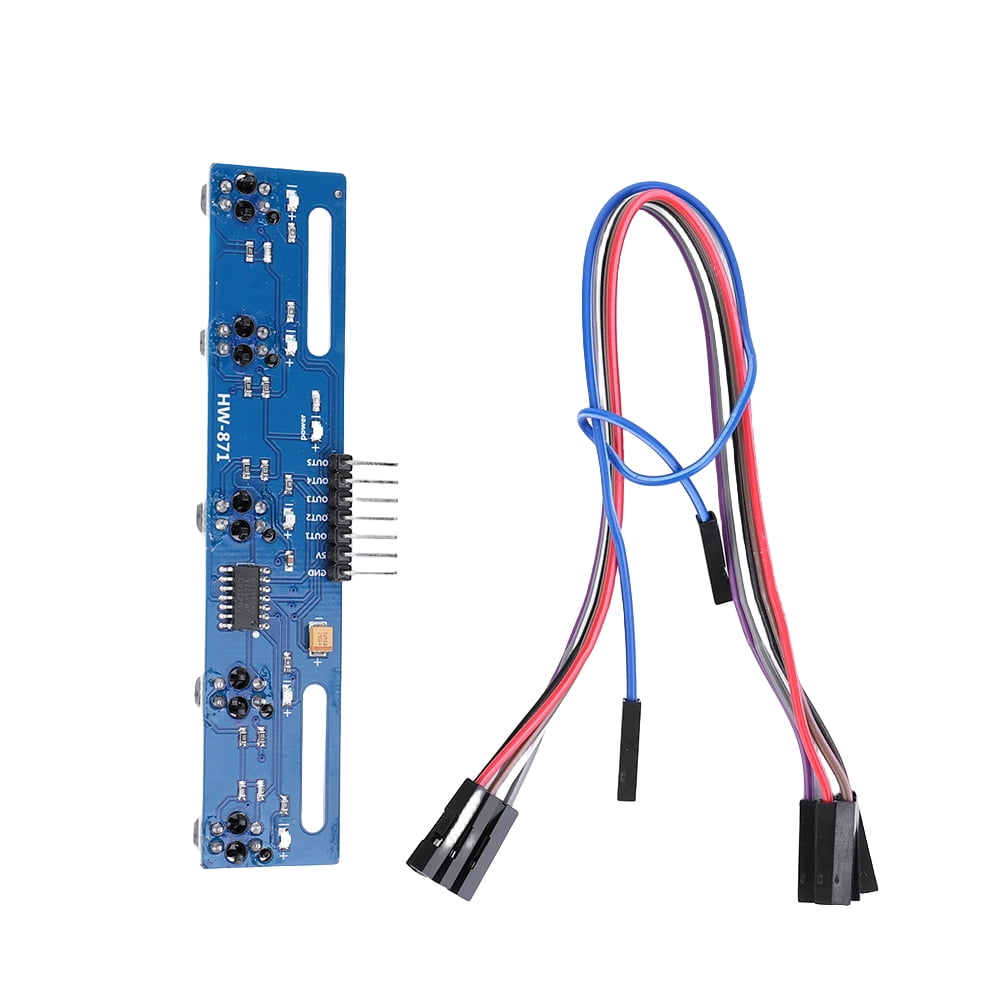 Arduino Sensor Infrarojo Sensor infrarrojo para evitar obstáculos módulo IR de 5 canales ...