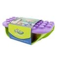 thumbnail image 4 of UNiPLAY Building Blocks Play Shelf with Storage 11 Piece Set, Sensory Toys Storage Bin and Play Shelf for Teething Baby Starter Learning Building Blocks, Ages 3 Months and Up, Purple, 4 of 7