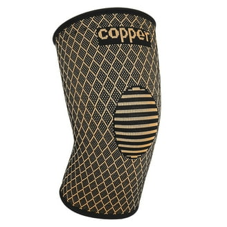 APEXUP Copper Knee Brace 2 Pack - Compression Sleeves For Knee Pain, Arthritis, Running, Meniscus Tear Support