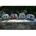 thumbnail image 6 of Exhart Solar Silver Camping Trailer Garden Statue, 6 inch, Resin, 6 of 8