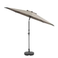 thumbnail image 1 of CorLiving 10ft Wind Resistant Tilting Patio Umbrella with Aluminum & Steel Frame & Round Base, 1 of 7
