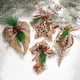 thumbnail image 2 of Adornos navideños, colgante dorado para árbol de Navidad, copo de nieve, estrella, Ángel, adornos navideños de Año Nuevo, colgantes para colgar, 2 of 4