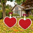 thumbnail image 5 of chaungfeng Valentine's Day Goose Costume, 9.8 Inches Red Heart Shape Porch Goose Outdoor Outfit with 3.9 Inches Bow Headwear, Themed Holiday Animal Decor, for Lawn, Patio, Yard, 5 of 6