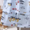 thumbnail image 4 of KPOPLK Toddler Girls Pajamas 1-12Years Kids Girl Pajama Fall Winter Button Down Short Sleeve Kids Clothes Snug Fit Pjs Set 2 Piece Size 9-10 Years,Blue, 4 of 5