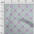thumbnail image 2 of oneOone Rayon Gray Fabric Asian Block Craft Projects Decor Fabric Printed By The Yard 56 Inch Wide, 2 of 4
