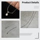 thumbnail image 3 of Collar de perlas de plata de ley 925: elegante colgante de perlas de agua dulce para mujer, gargantilla con cara sonriente, joyería delicada para la oficina, fiesta, boda, cita nocturna, 3 of 4