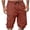 Watermelon Red, variant on Men's Classic Casual Chino Shorts,Button Closure Waist Rolled Cuff Breathable Pocketed Short Trousers Watermelon Red XL