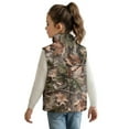 thumbnail image 3 of Pzuqiu Camo Hunting Girl Outerwear Vest Size 9-10 Versatile Casual Winter Lightweight Sleeveless Fleece Jacket with Pocket Personalized Wind Proof Warm for Teen Girls Trendy, 3 of 7