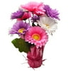 Easter Decor Potted Purple/Pink/White Daisy