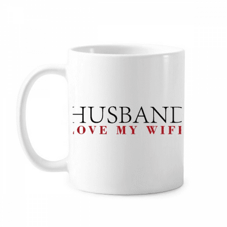 

Husbands Love Wife Art Deco Fashion Mug Pottery Cerac Coffee Porcelain Cup Tableware