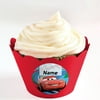 CARS 2 PERSONALIZED CUPCAKE WRAPPERS (SET OF 24)-Green