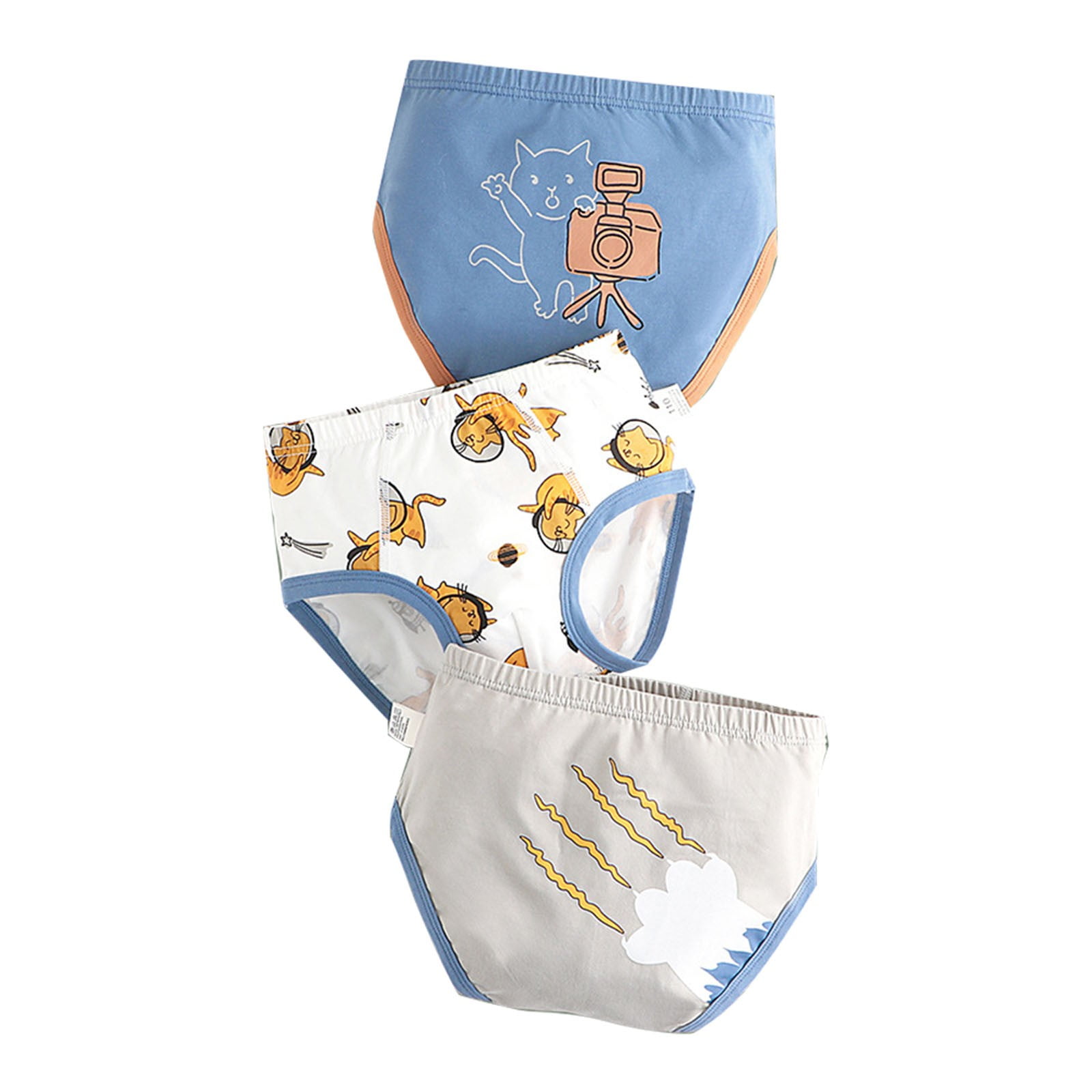 Gubotare Toddler Kids Underwear 3pcs Baby Pants Soft Underpants Briefs