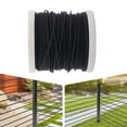 thumbnail image 5 of ToppiJoy 400FT Stainless Steel Wire Rope, 1/8" Black Multifunctional  Wire Rope, Aircraft Cable, 580KG Breaking Strength, Wire Cable for Outdoor, Yard, Garden, 5 of 15
