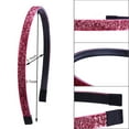 thumbnail image 4 of JZROCKER 8Pcs Women Girls Colorful Thin Headband Glitter Sequins Non-Slip Teeth Hair Hoop, 4 of 12